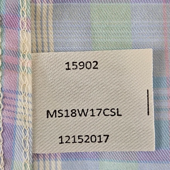 Peter Millar Crown Ease Medium Button Front Shirt Plaid Long Sleeve Blue Pastel - Picture 13 of 16